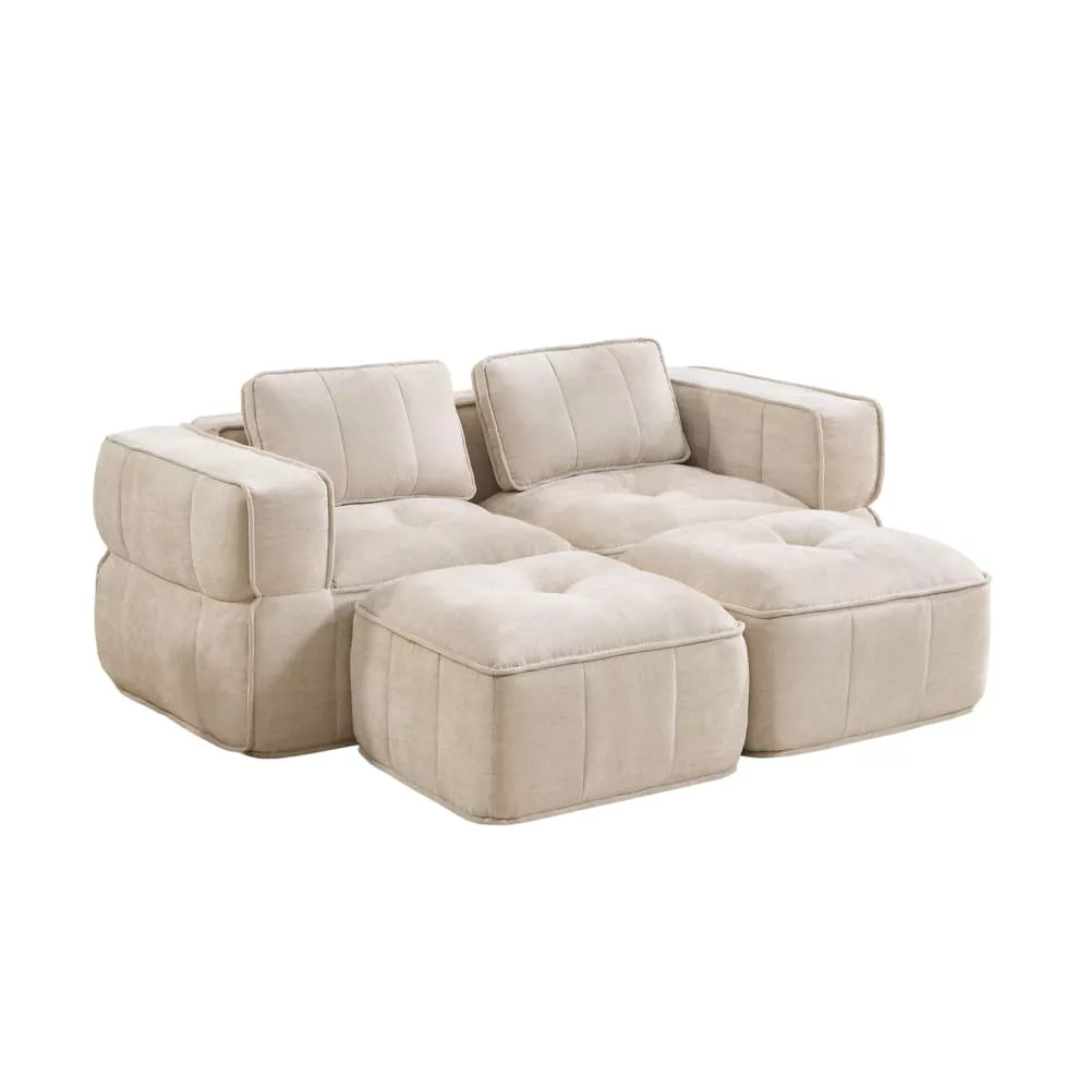 Canapé modulaire 2 places en polyester