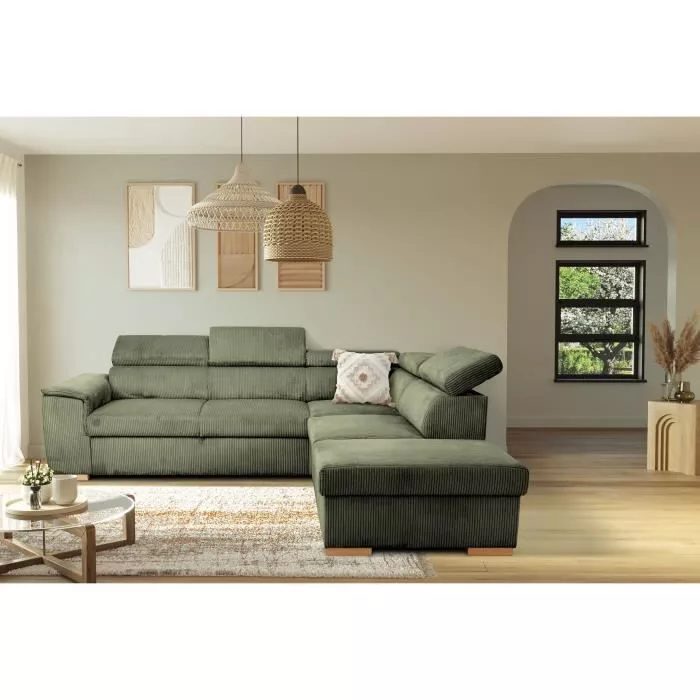 Canapé d'angle convertible réversible – 5 places