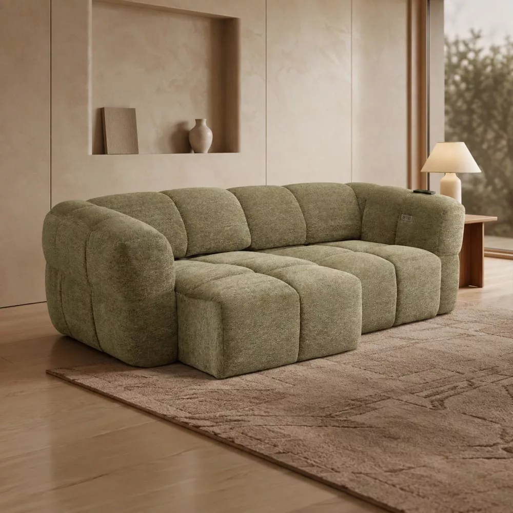 NALA Canapé relax en tissu 232 cm