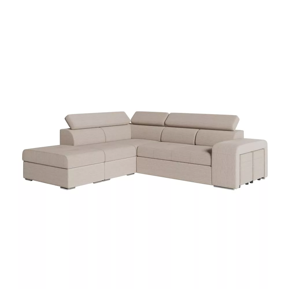 Canapé d'angle convertible en tissu – angle Sonia