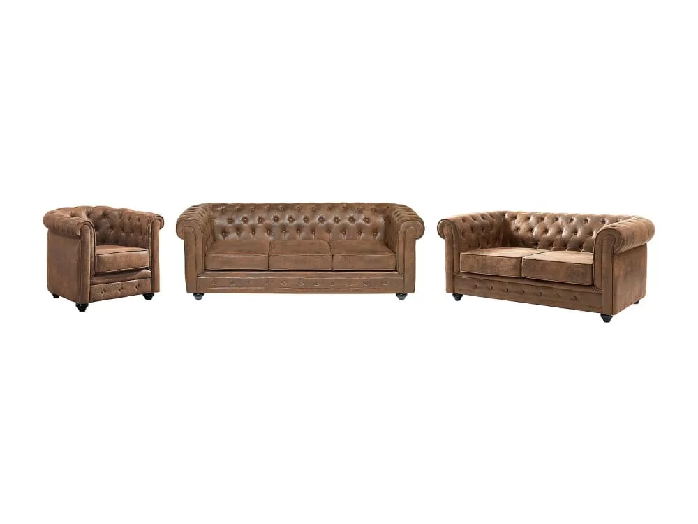 Ensemble canapé fauteuil microfibre