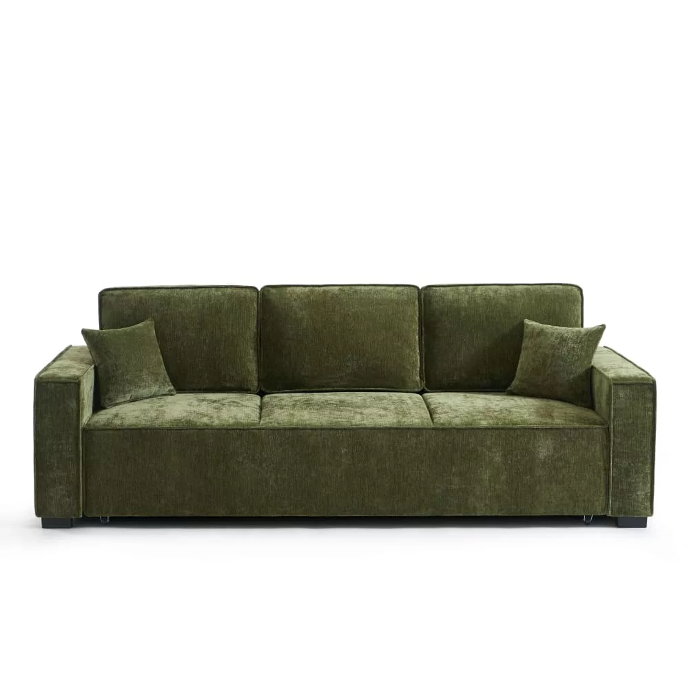 Canapé convertible en tissu 3 places Gavi