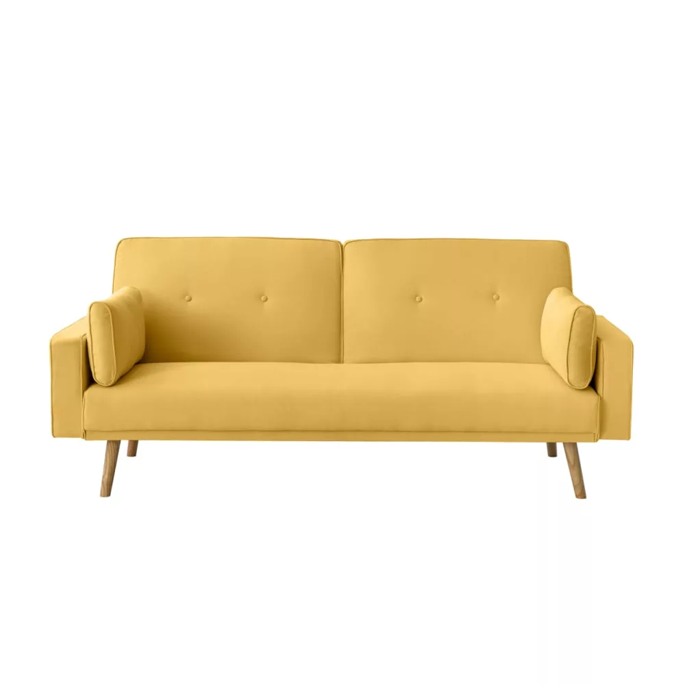 Canapé scandinave convertible 3 places en tissu – Elga
