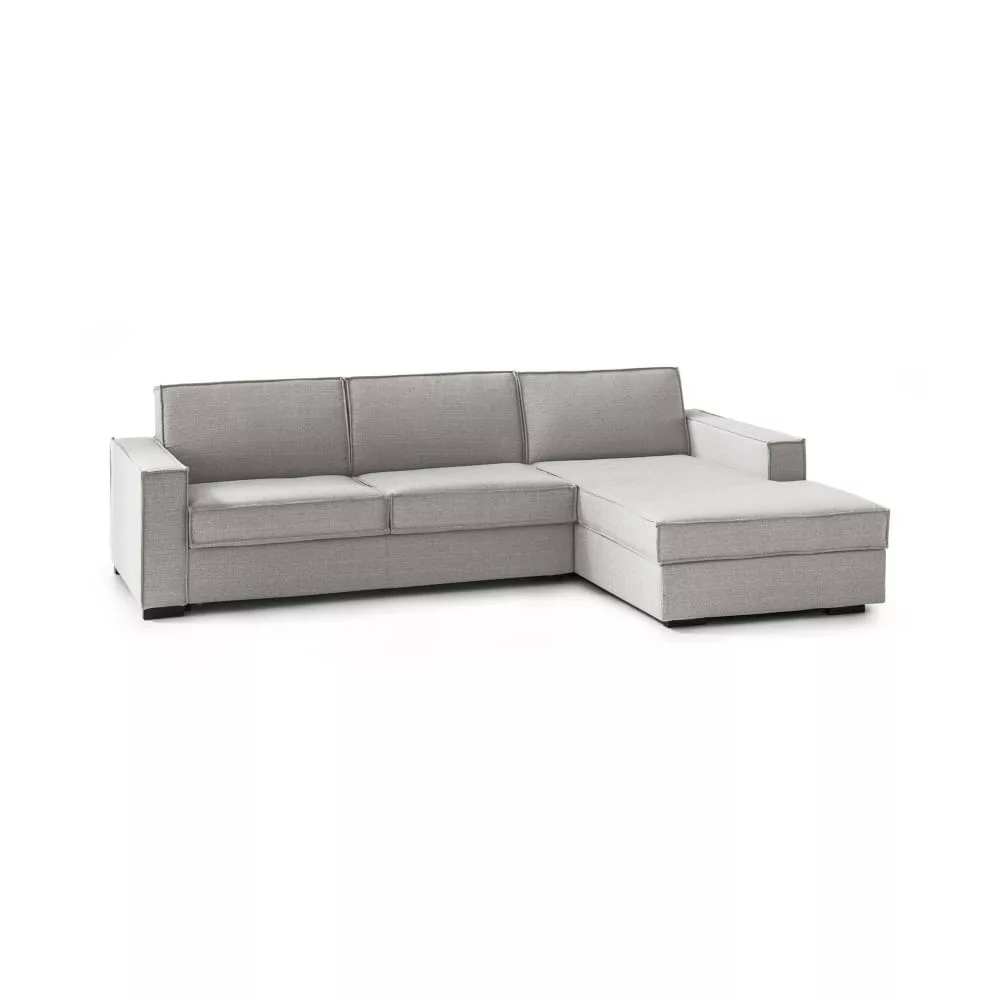 Canapé d'angle convertible en tissu 280x95h90 cm Achico