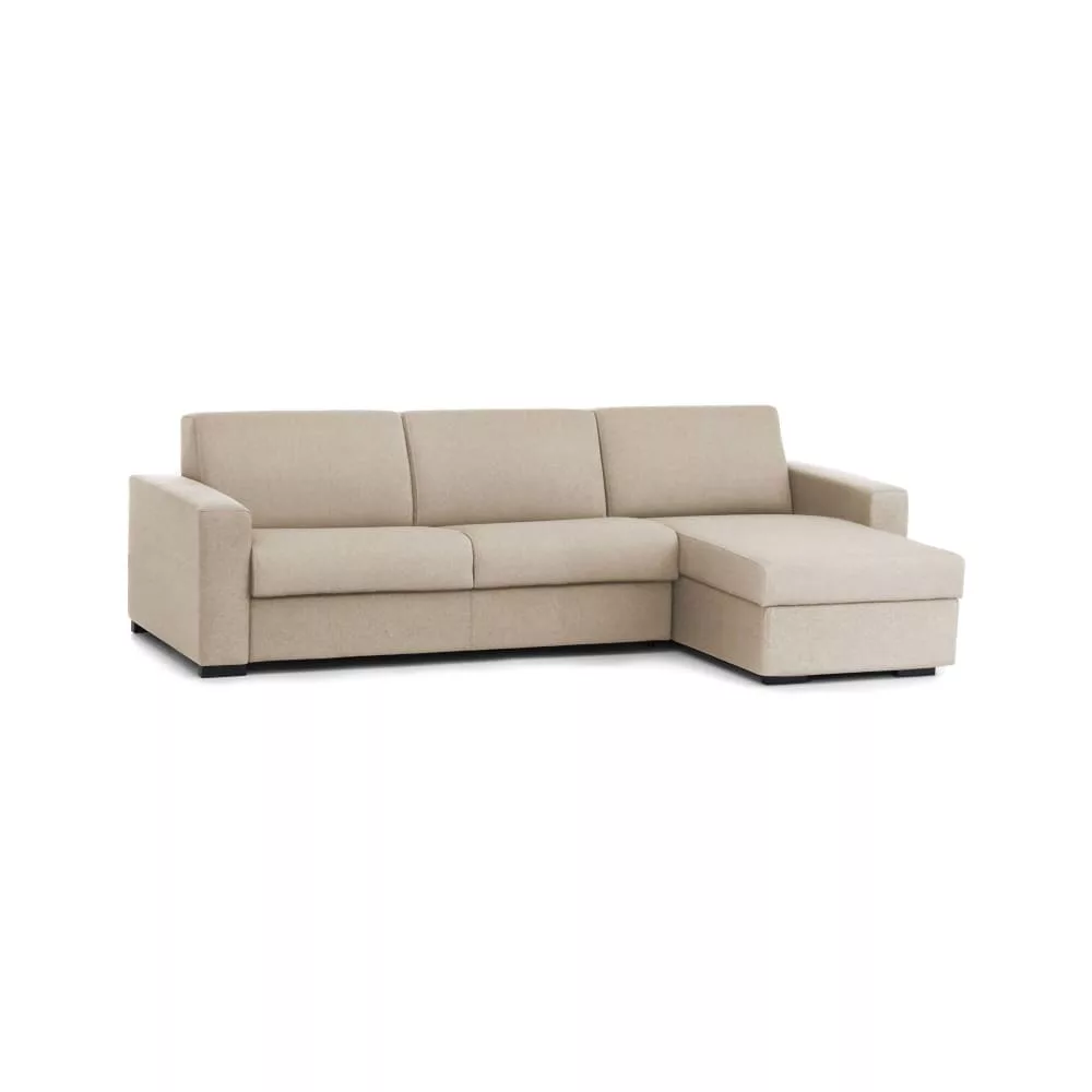 Canapé d'angle convertible en tissu 260x95h90 cm Allegria