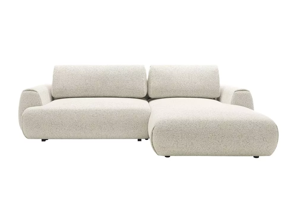 Canapé d'angle polyester 4 places Monelia