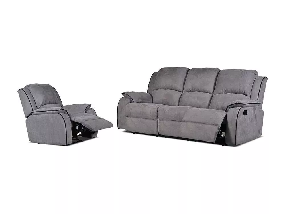 Ensemble canapé fauteuil microfibre Hernani