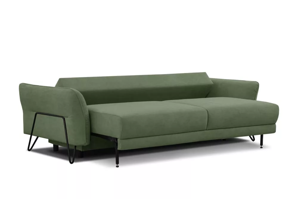 Canapé convertible 3 places tissu Lorem
