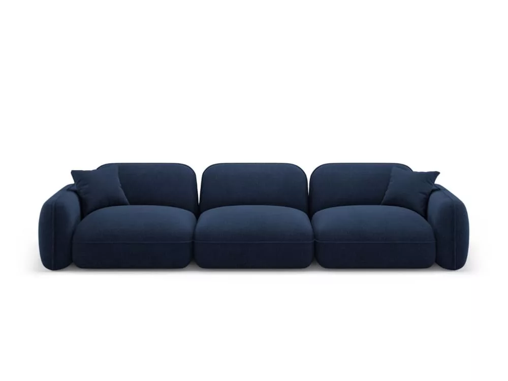 Canapé modulable 4 places en velours Lucien