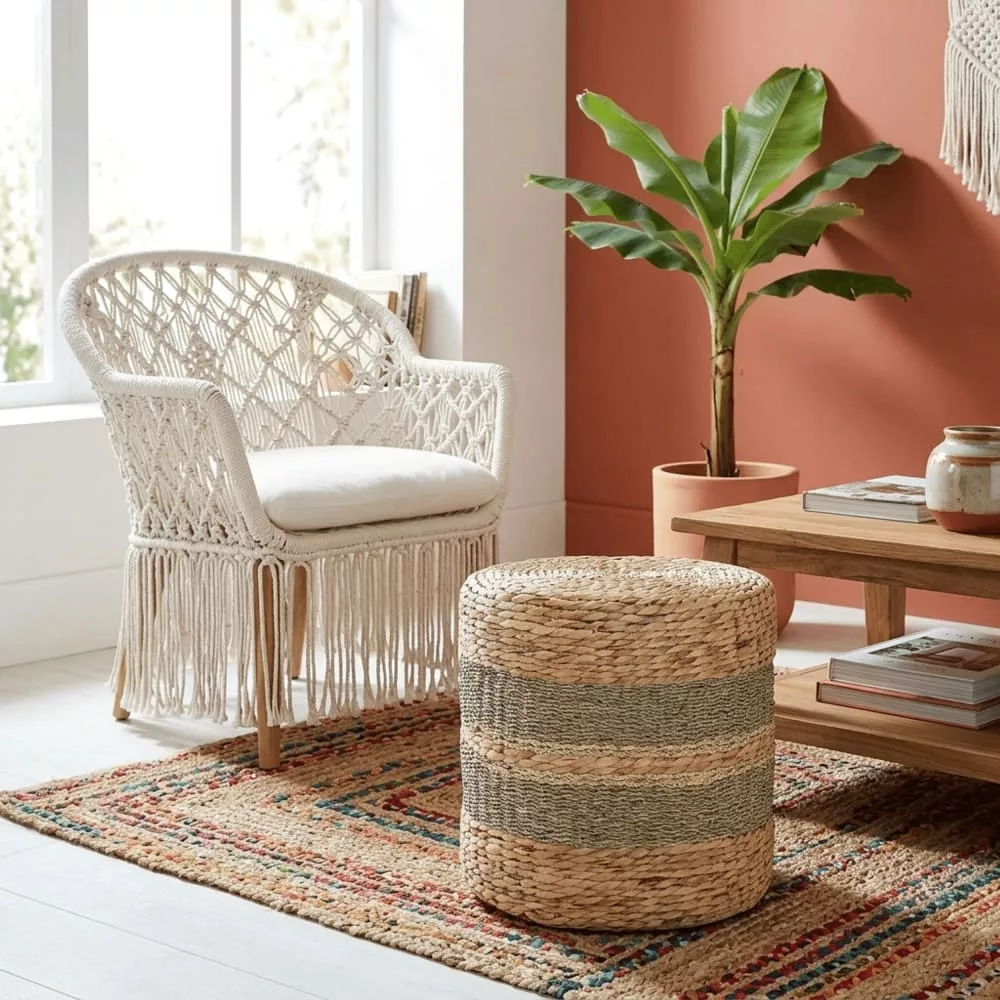 Banquette en fibre et seagrass