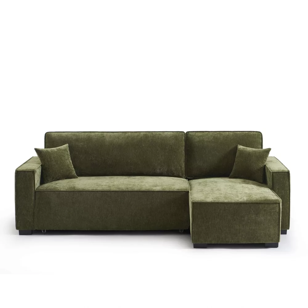 Canapé d'angle réversible convertible tissu 4 places Oryon