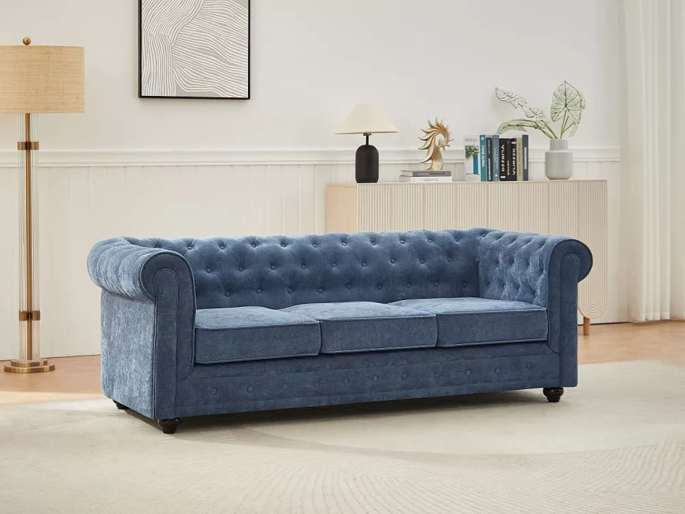 Canapé 3 places en tissu CHESTERFIELD
