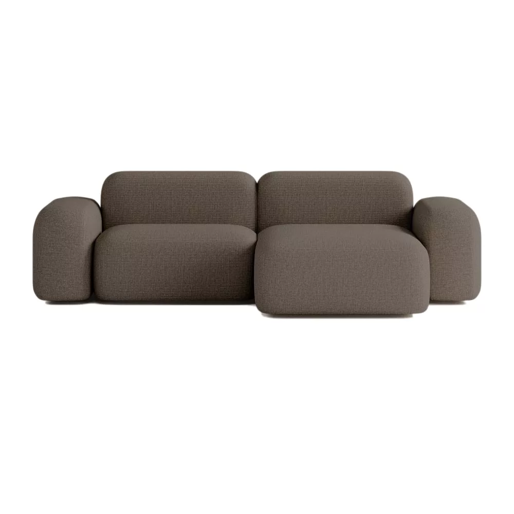 Canapé d'angle 3 places en tissu Max