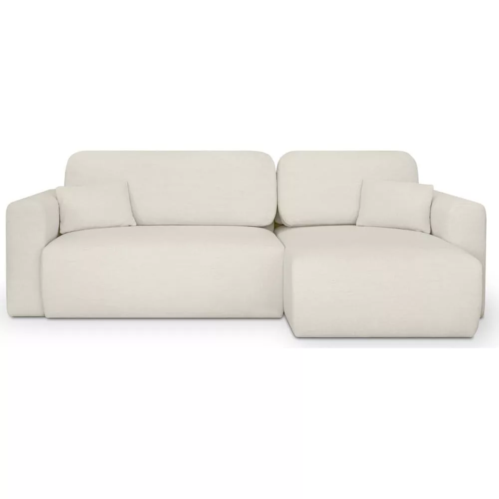 Canapé d'angle réversible convertible 4 places en tissu Davis