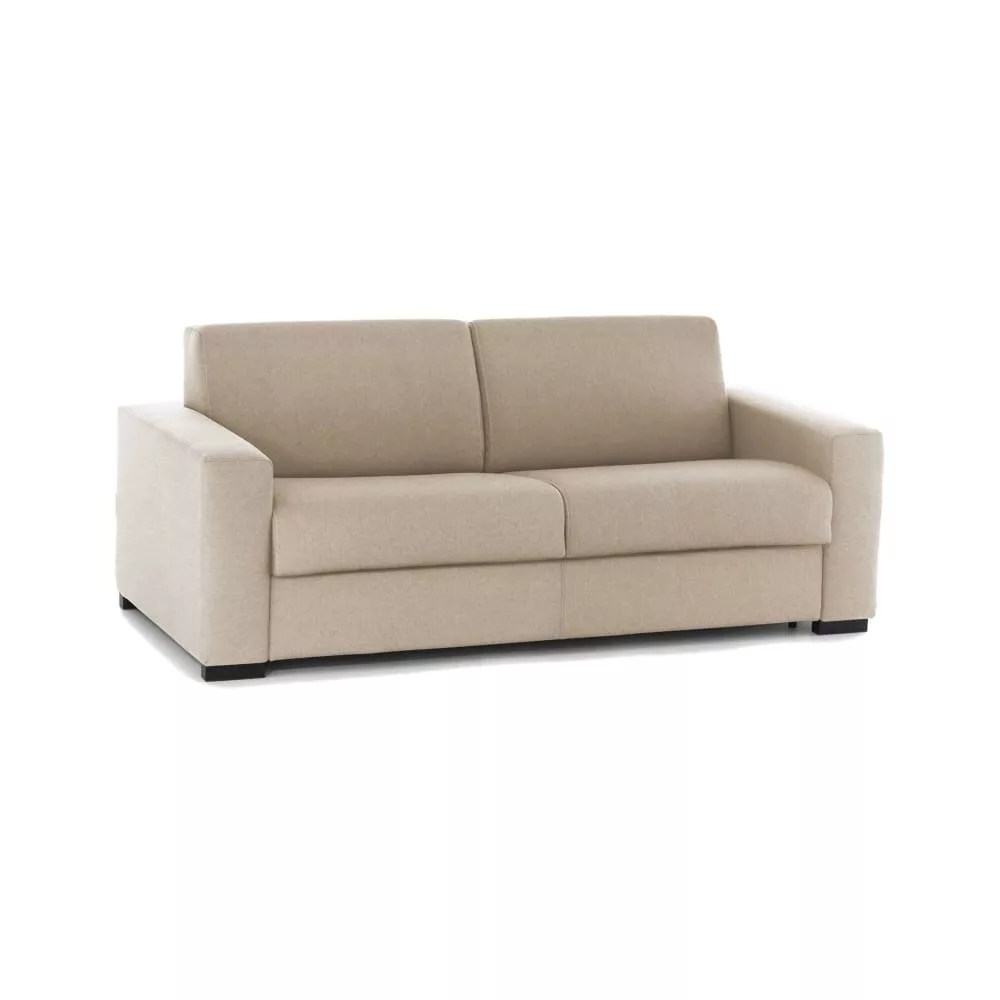 Canapé lit 3 places en tissu 200x95h90 cm Zinnia