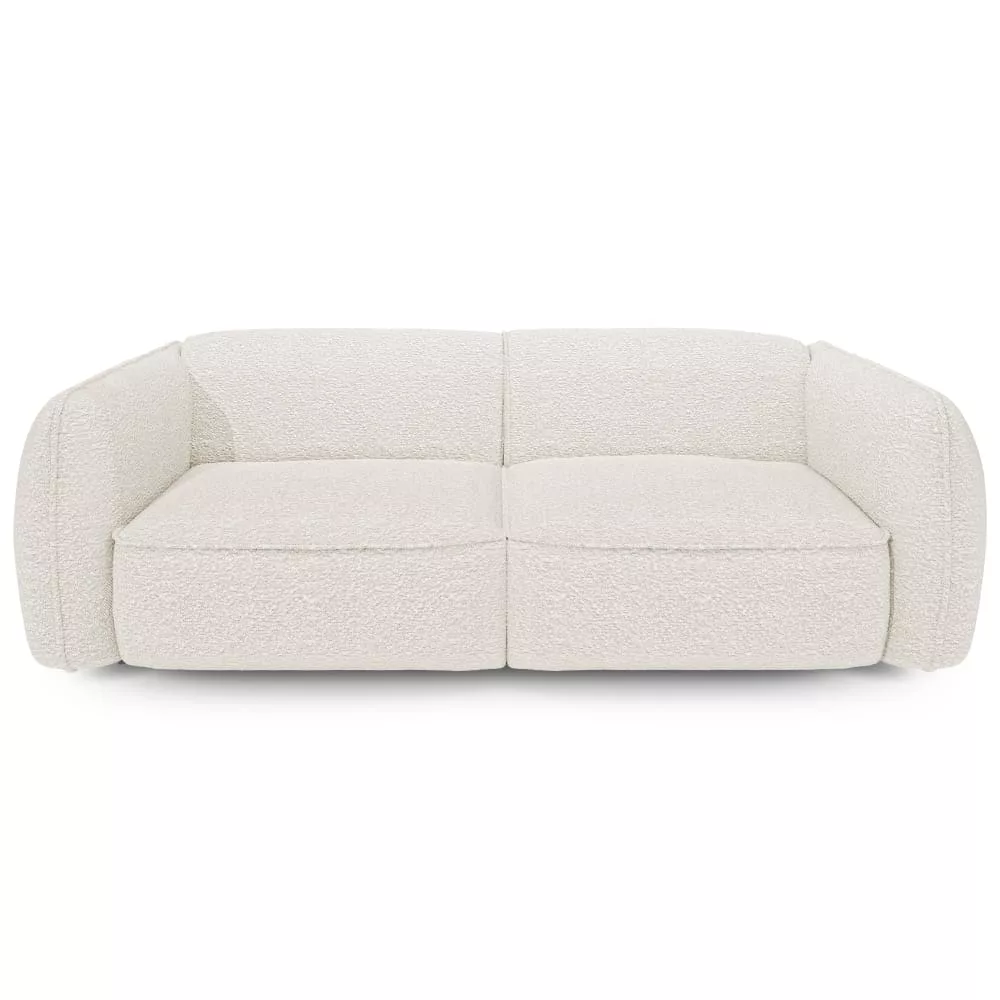 Canapé 3 places en tissu bouclette Livia