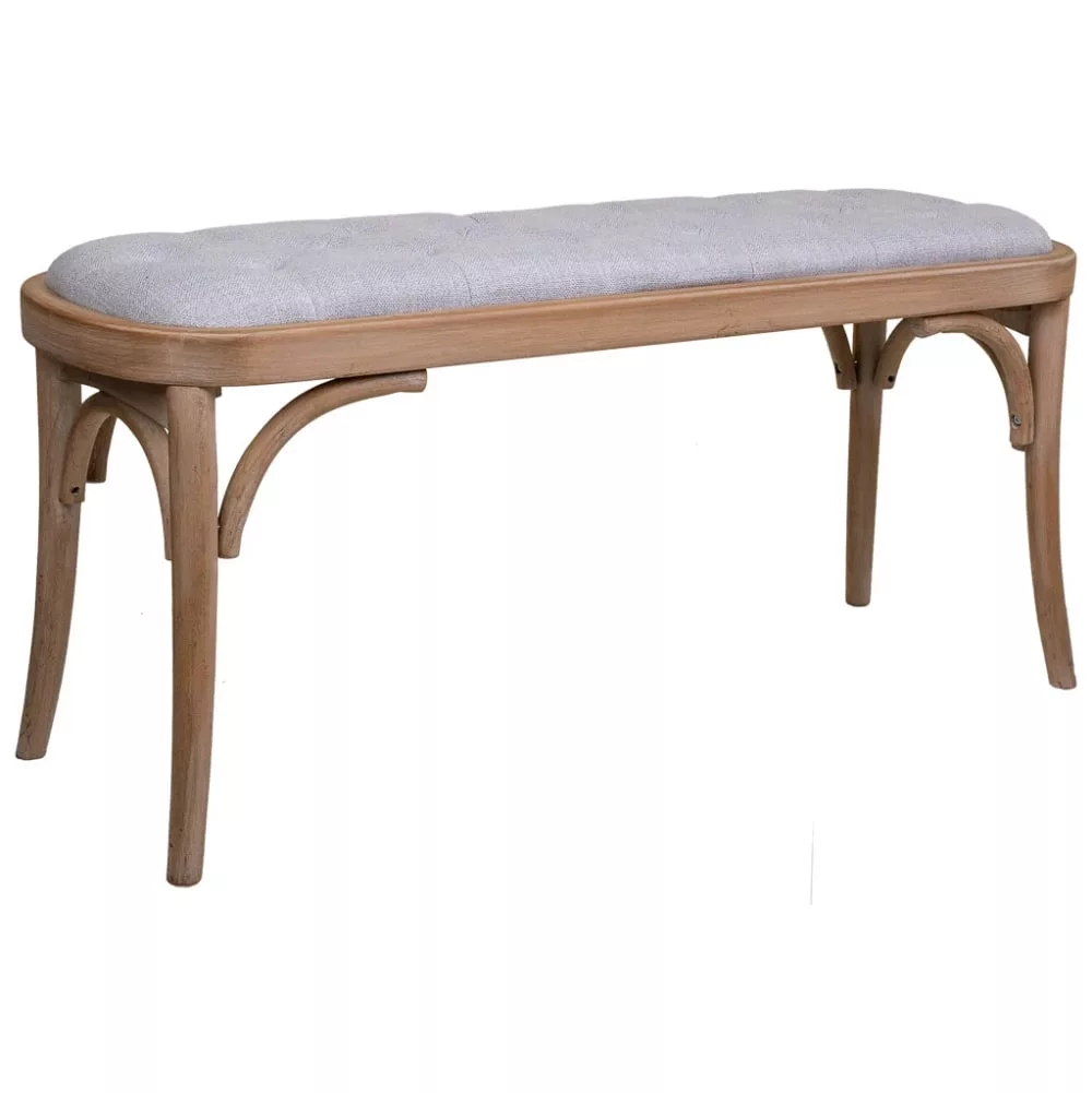 Banquette en bois tapissée x 47h cm