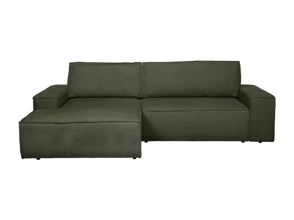 Canapé d'angle polyester 4 places Amelia