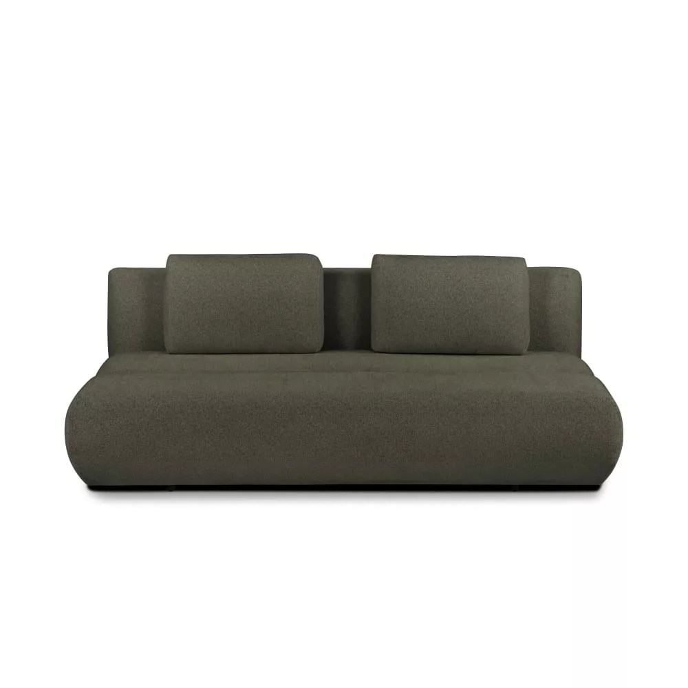 Canapé convertible en tissu bouclette 3 places Pio