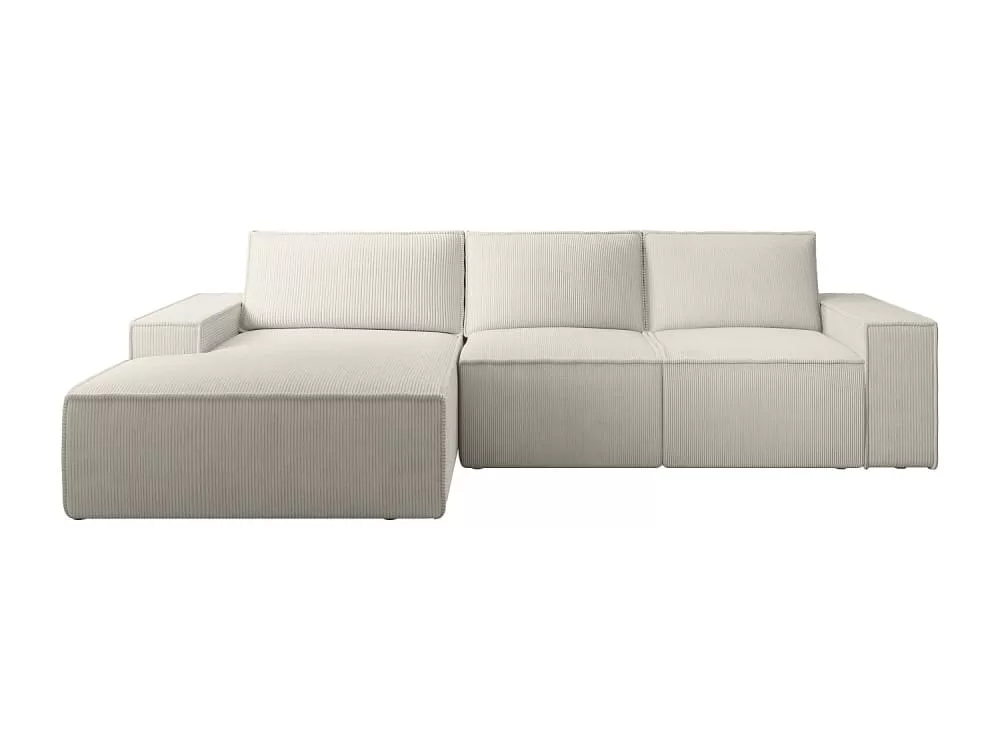 Canapé d'angle polyester 5 places Amelia