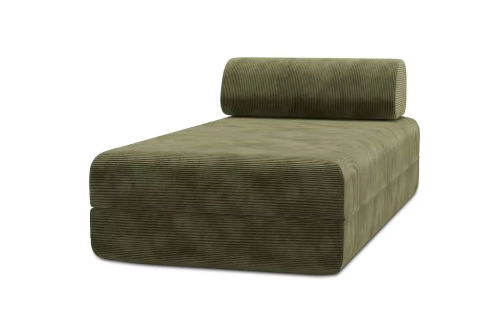 Méridienne convertible et modulable 3 places en velours côtelé
