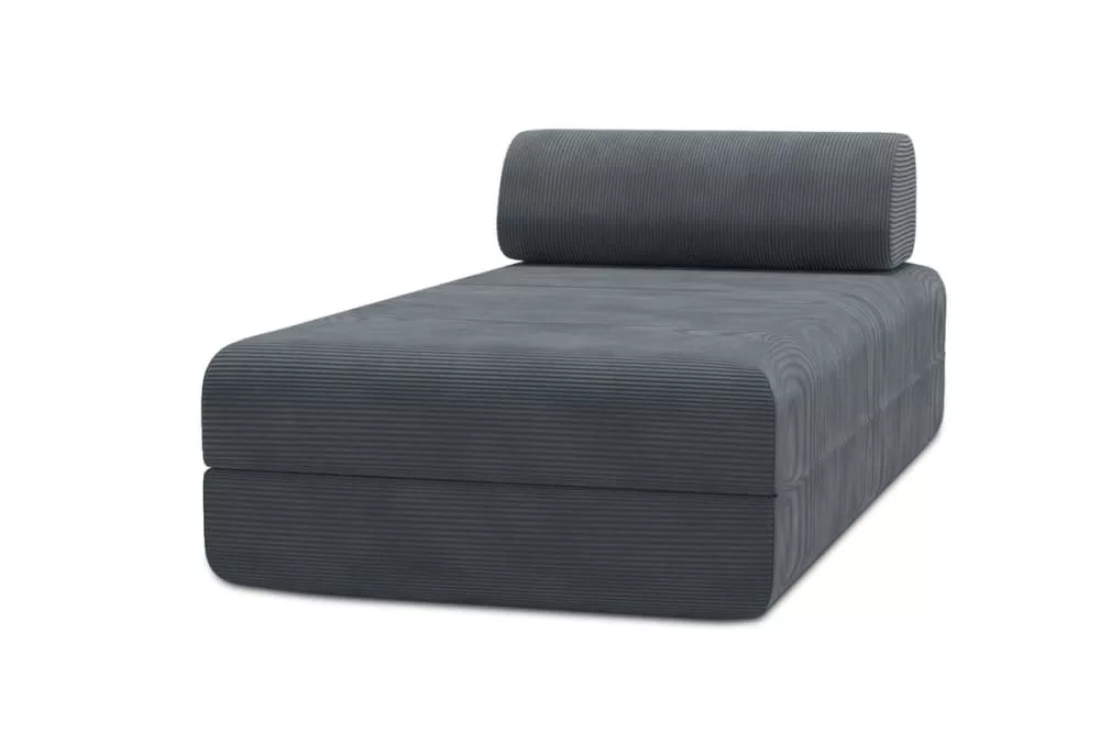 Méridienne convertible et modulable 3 places en velours côtelé