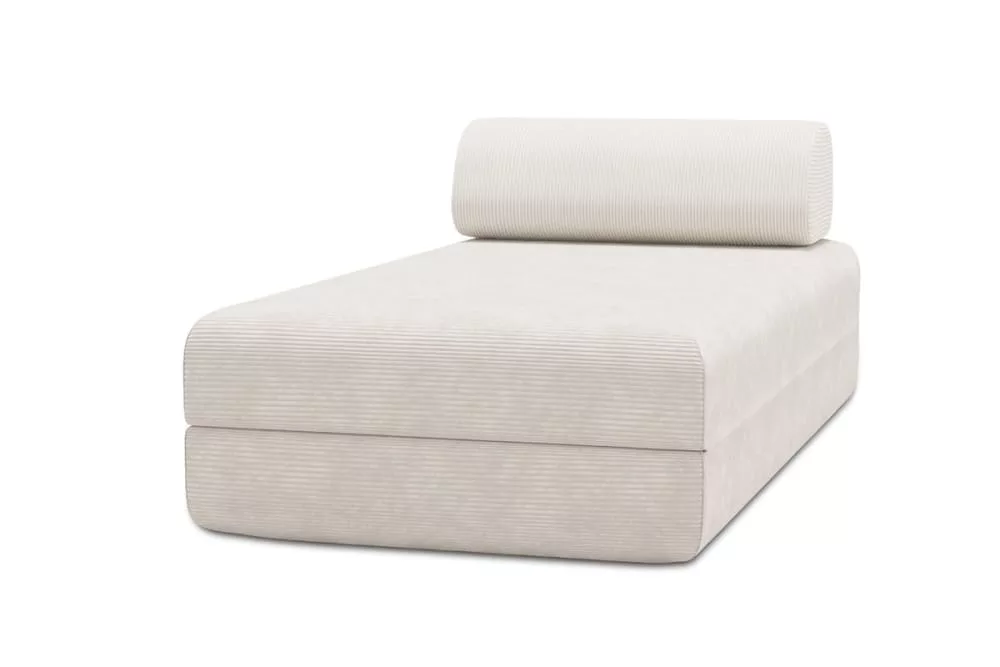 Méridienne convertible et modulable 3 places en velours côtelé