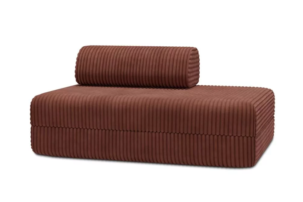 Canapé convertible et modulable 2 places en velours