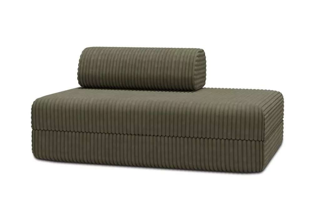Canapé convertible et modulable 2 places en velours