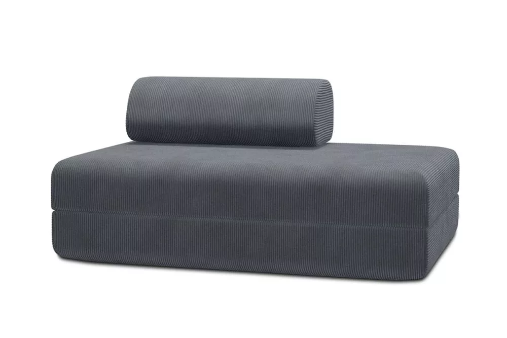 Canapé convertible et modulable 2 places en velours côtelé