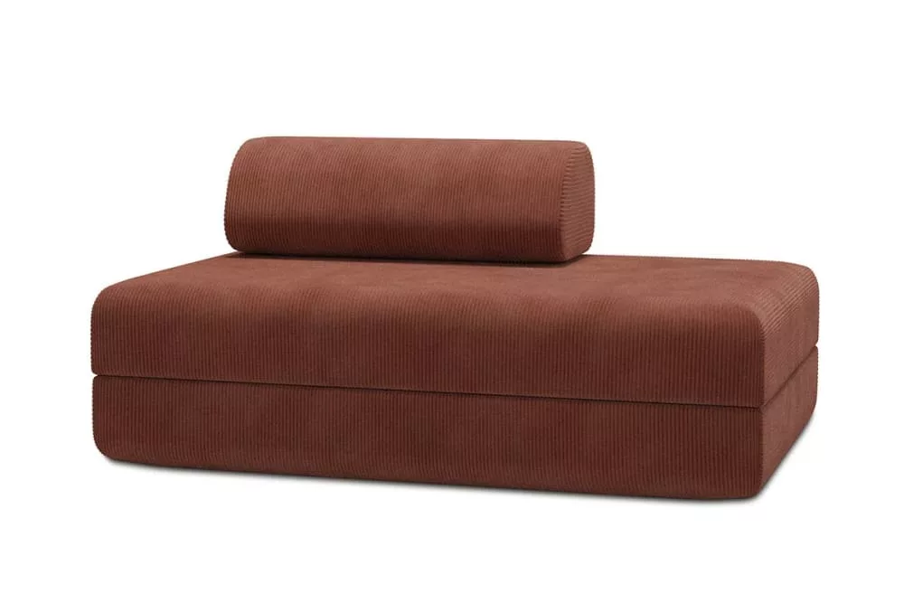 Canapé convertible et modulable 2 places en velours