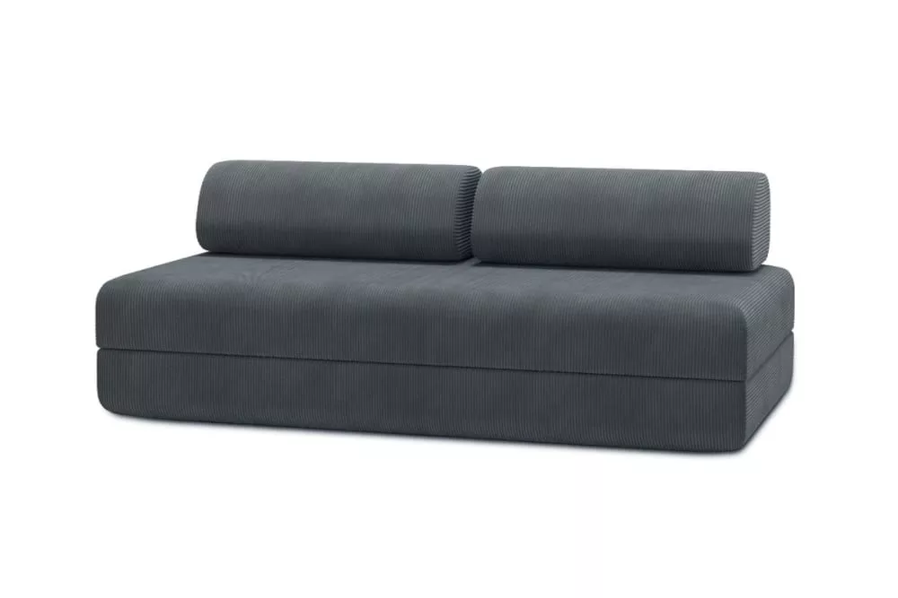 Canapé convertible et modulable 3 places en velours côtelé