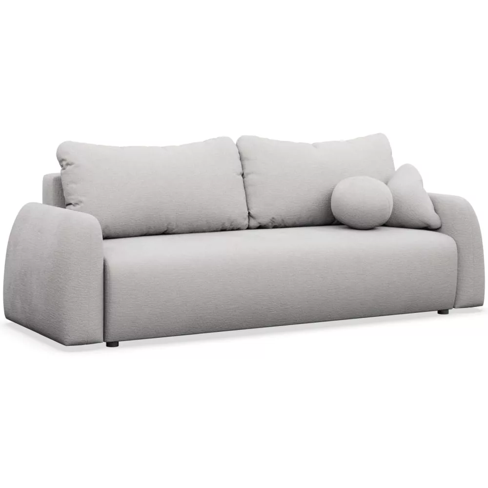 Canapé 3 places convertible en tissu chenille Nubelle