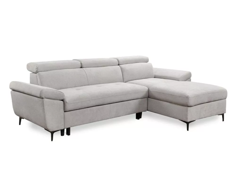 Canapé d'angle convertible en tissu Monica