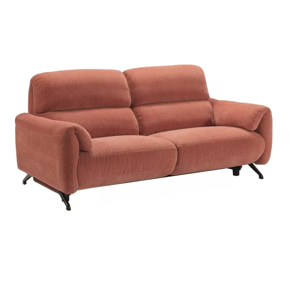 Canapé relax électrique 3 places tissu polyester Malko