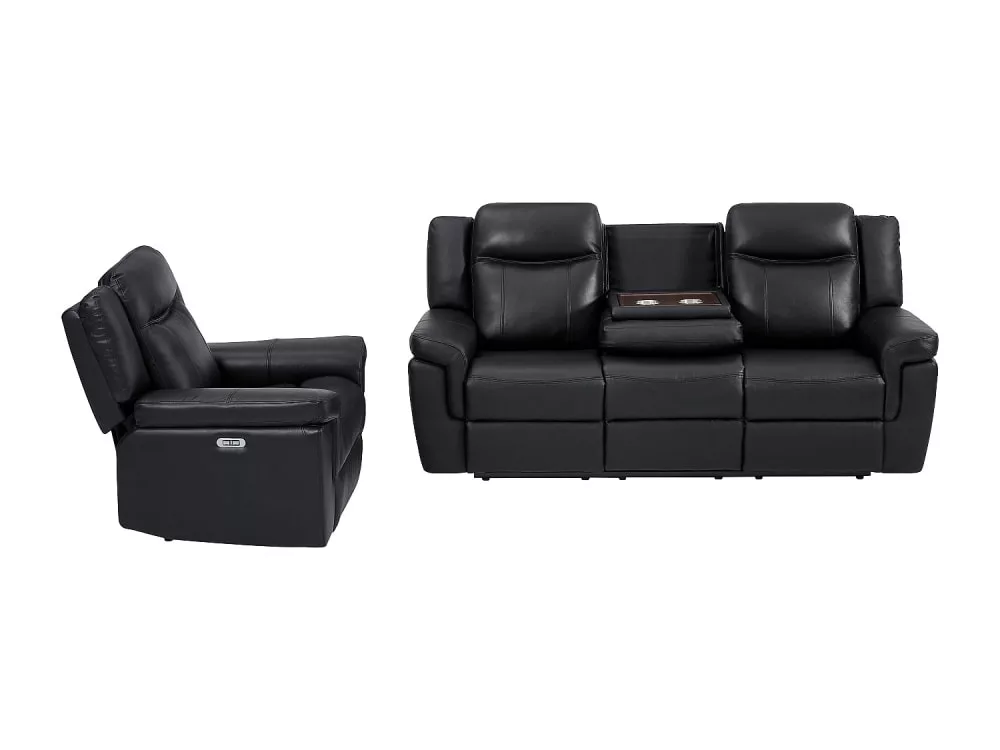 Ensemble canapé fauteuil cuir Kenneth