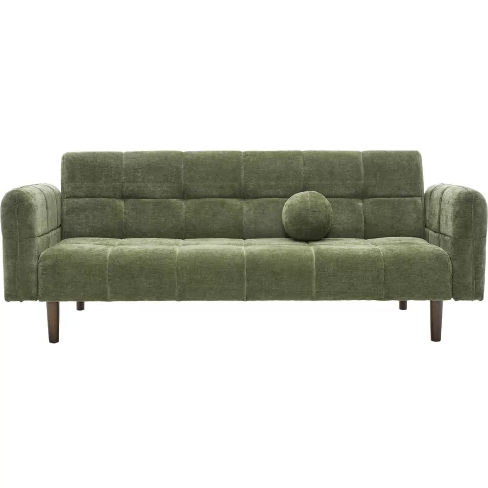 Canapé convertible 3 places en tissu chenille Pavia