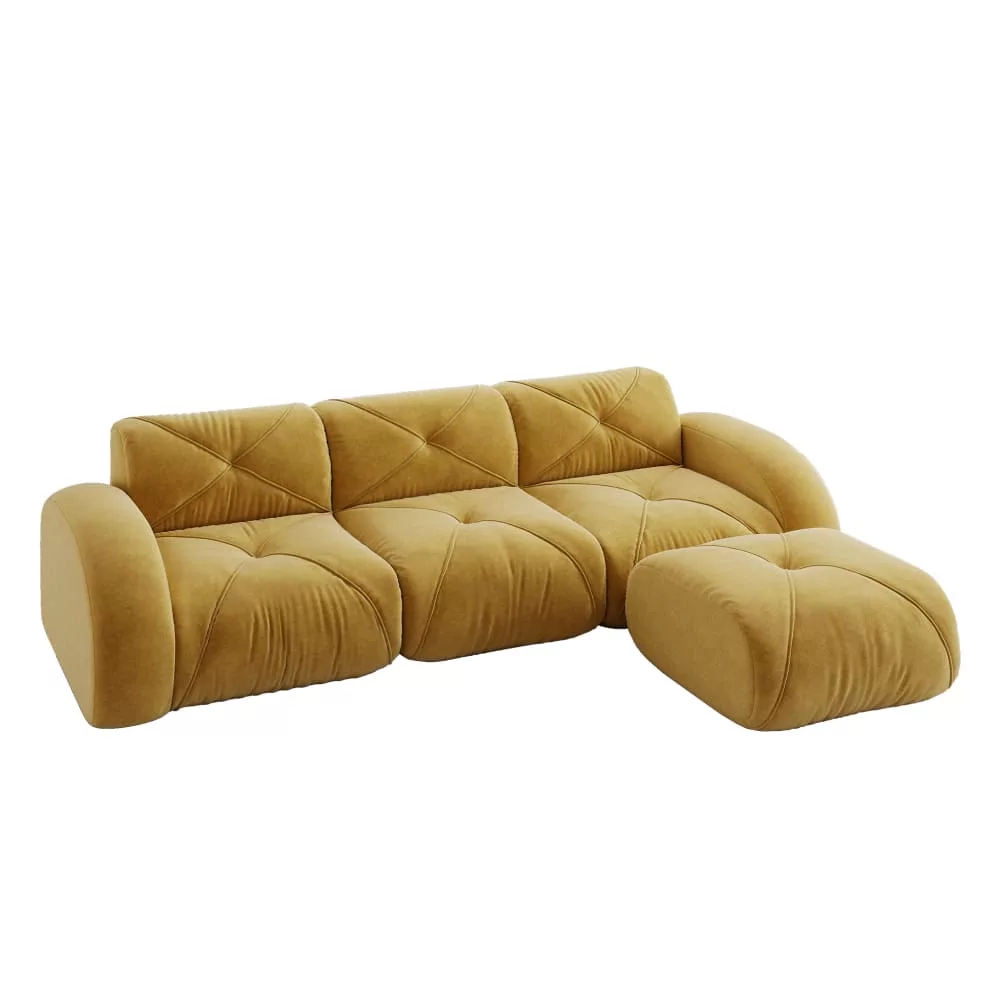 Canapé modulaire en chenille