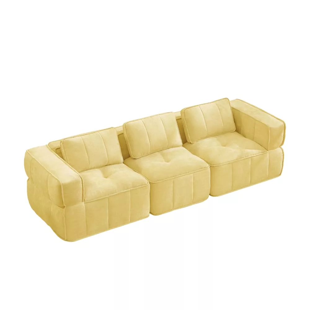 Canapé modulaire 3 places en mousse hd 32d, Noah