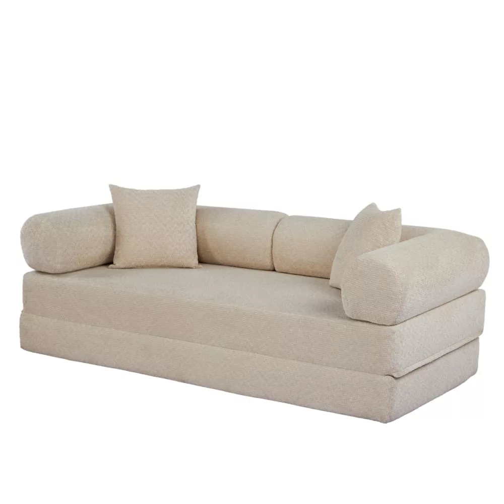 Canape lit convertible 3 personnes en tissu