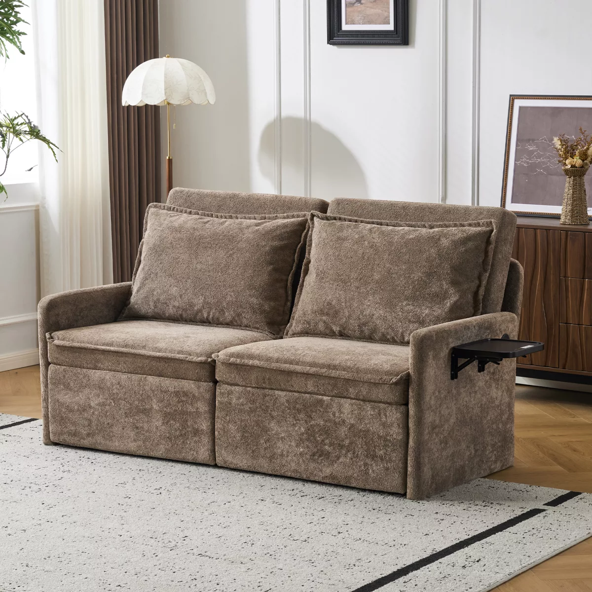 Canapé convertible 3-en-1 avec fonction lit, Aosom France