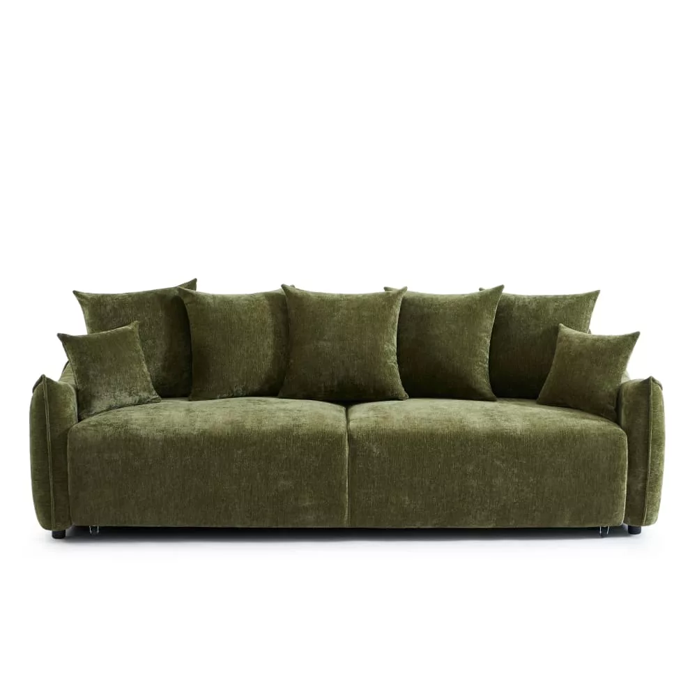 Canapé convertible en tissu 3 places Opaline