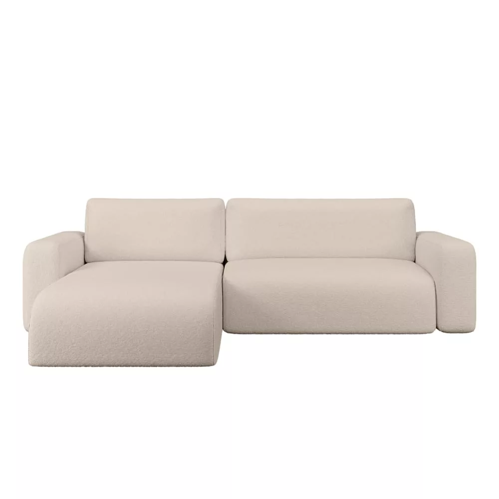 Canapé d'angle en tissu bouclé 3 places, Talw